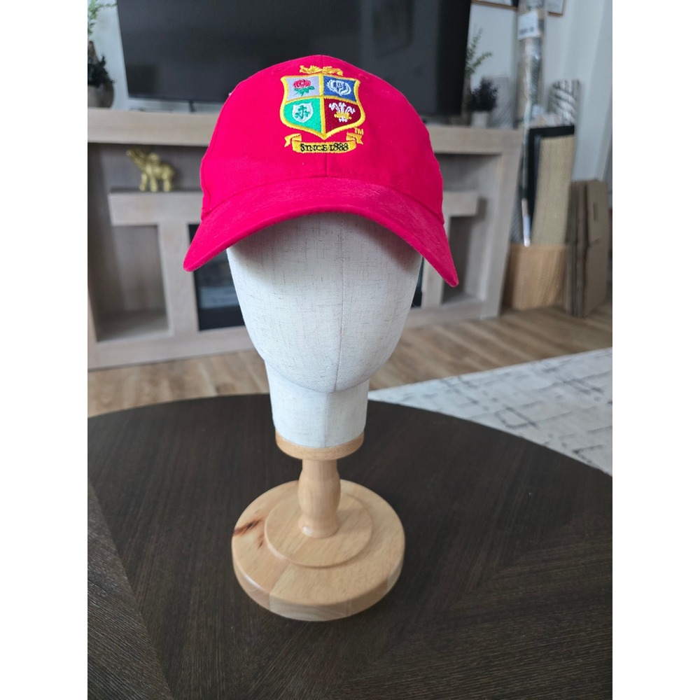 British and Irish Lions Rugby Red‎ Embroidered Crest Adjustable Baseball Hat Cap